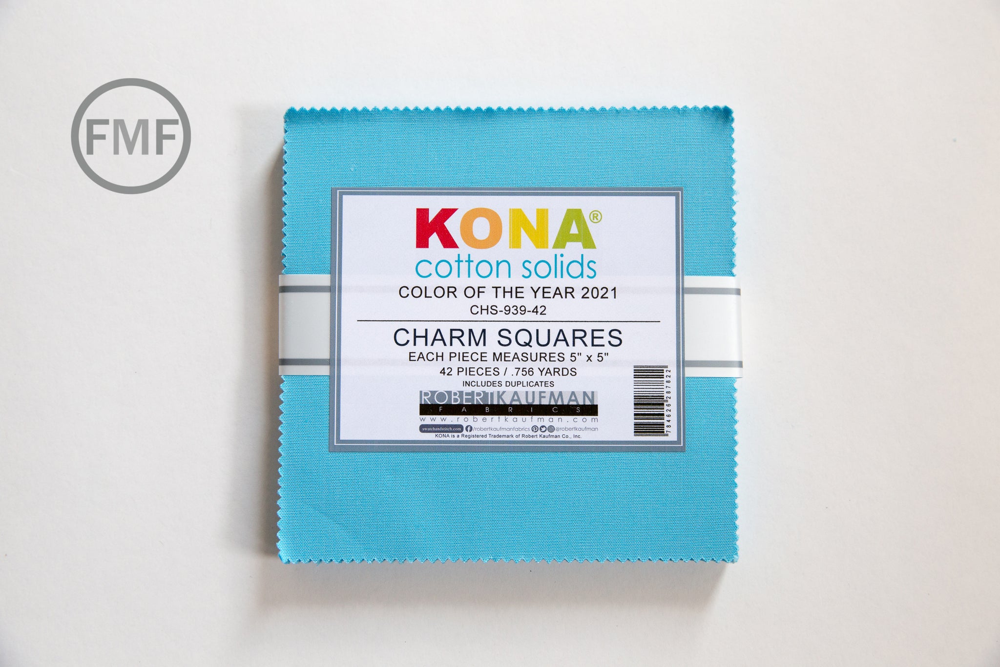 Green Cyan 9 Fat Quarter Bundle - Kona Cotton