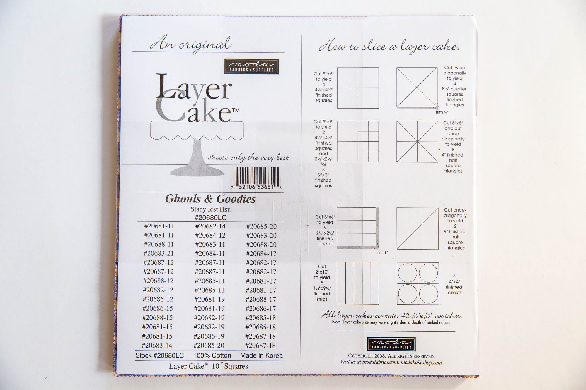 Ghouls and Goodies Layer Cake, Stacy Iest Hsu, 20680LC