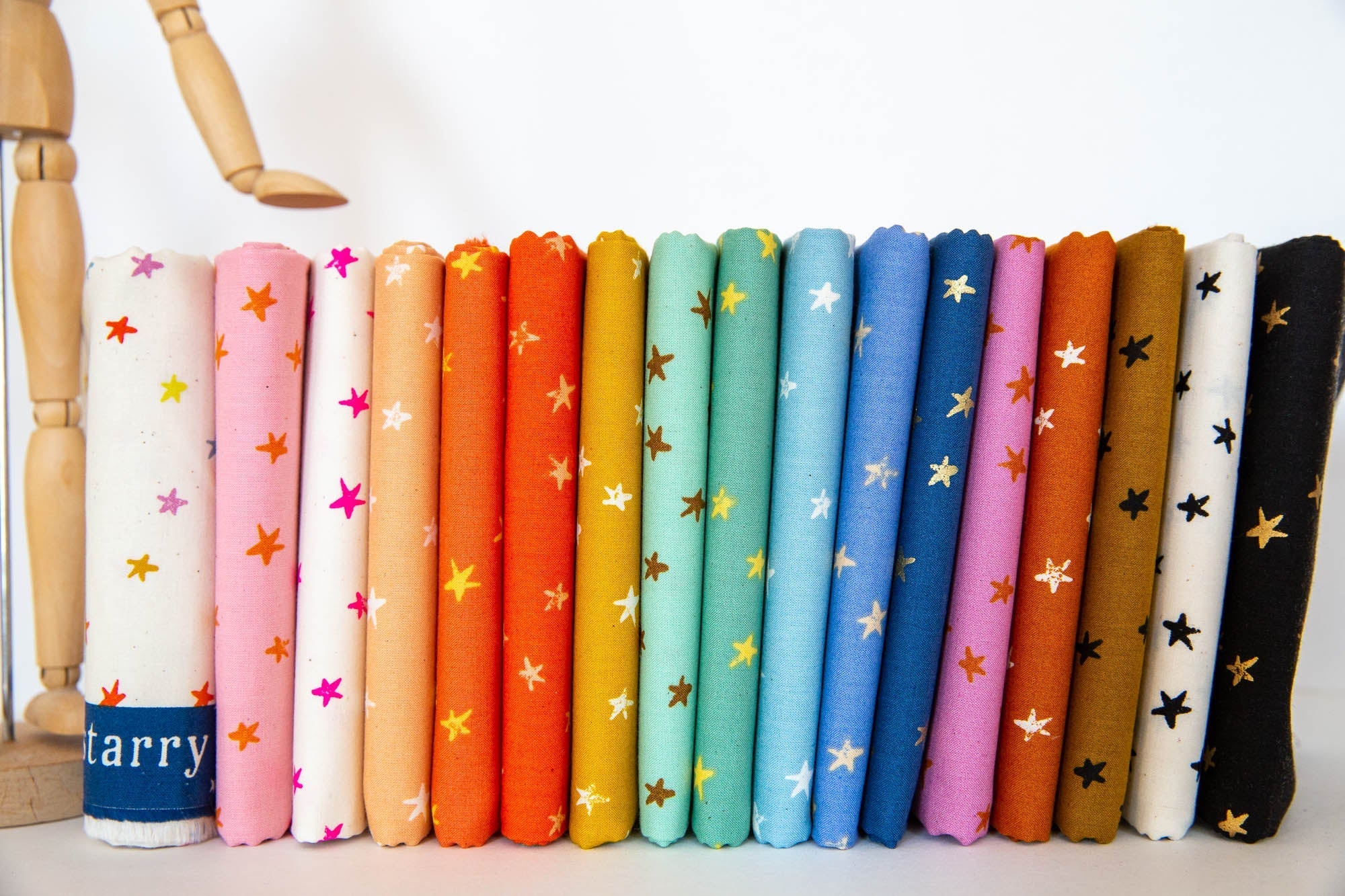 10-Inch End of Bolt Remnant Starry in Soft Aqua, Alexia Marcelle Abegg, Ruby Star Society, RS4006-24