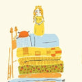 Princess and the Pea in Yellow, Heather Ross 20th Anniversary Collection, Windham Fabrics, 39658A-6