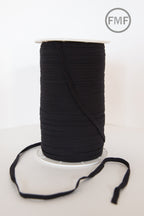 1/4-Inch (6 mm) Black Elastic Trim, Moda Fabrics, E180B, Sold by the Yard