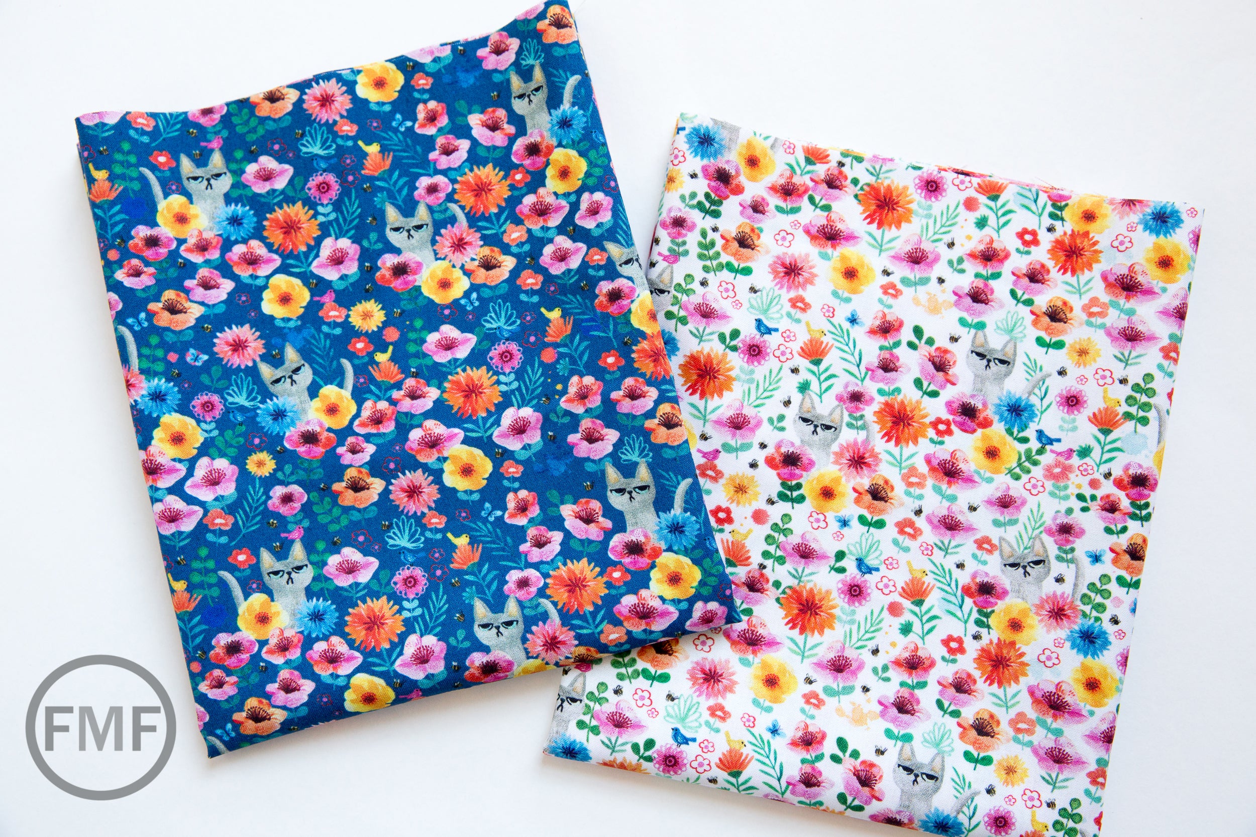 Catitude Where's Kitty in Cream, Dear Stella Designs, Stella-DMB1672 Cream